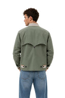 Japanese Sage Cotton Harrington Jacket