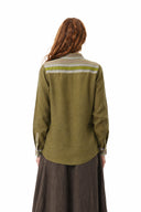 Olive Green Popover Shirt