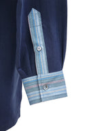 Navy Blue Popover Shirt