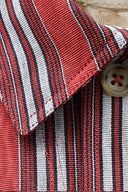 Striped Red Cotton Shirt