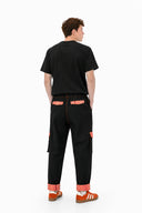 Japanese Denim Black & Orange Trouser