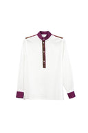 White Collar Popover Shirt
