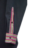 Classic Slim Fit Black Oxford Cotton