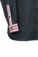 Classic Slim Fit Black Oxford Cotton