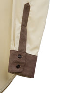Classic Slim Fit Women Sepia Oxford Cotton