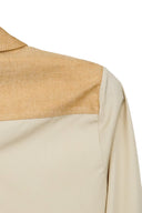 Classic Slim Fit Women Sepia-Gold Oxford Cotton