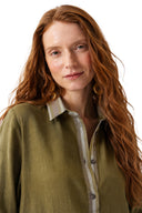 Olive Green Popover Shirt