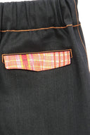 Japanese Denim Black & Orange Trouser