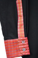 Classic Slim Fit Women Black Oxford Cotton