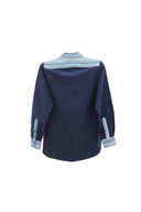Navy Blue Popover Shirt