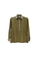Olive Green Popover Shirt