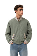 Japanese Sage Cotton Harrington Jacket