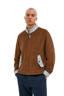 Brown Corduroy Harrington Jacket