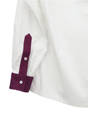 White Collar Popover Shirt