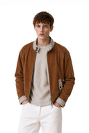 Brown Corduroy Harrington Jacket 2