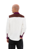 White Collar Popover Shirt