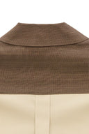 Classic Slim Fit Women Sepia Oxford Cotton