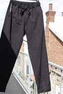 Black Cotton Trousers