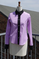 Purple Long-Sleeve Cotton Shirt