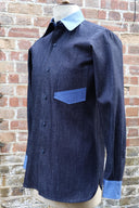 Navy Cotton Shirt