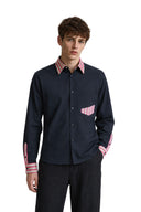 Classic Slim Fit Black Oxford Cotton