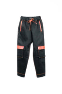 Japanese Denim Black & Orange Trouser