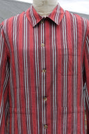Striped Red Cotton Shirt