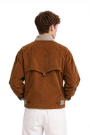 Brown Corduroy Harrington Jacket 2