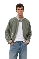 Japanese Sage Cotton Harrington Jacket