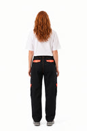 Japanese Denim Black & Orange Trouser