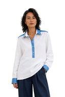 White Popover Shirt