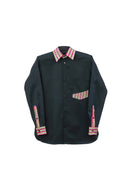 Classic Slim Fit Black Oxford Cotton
