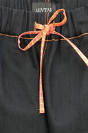 Japanese Denim Black & Orange Trouser